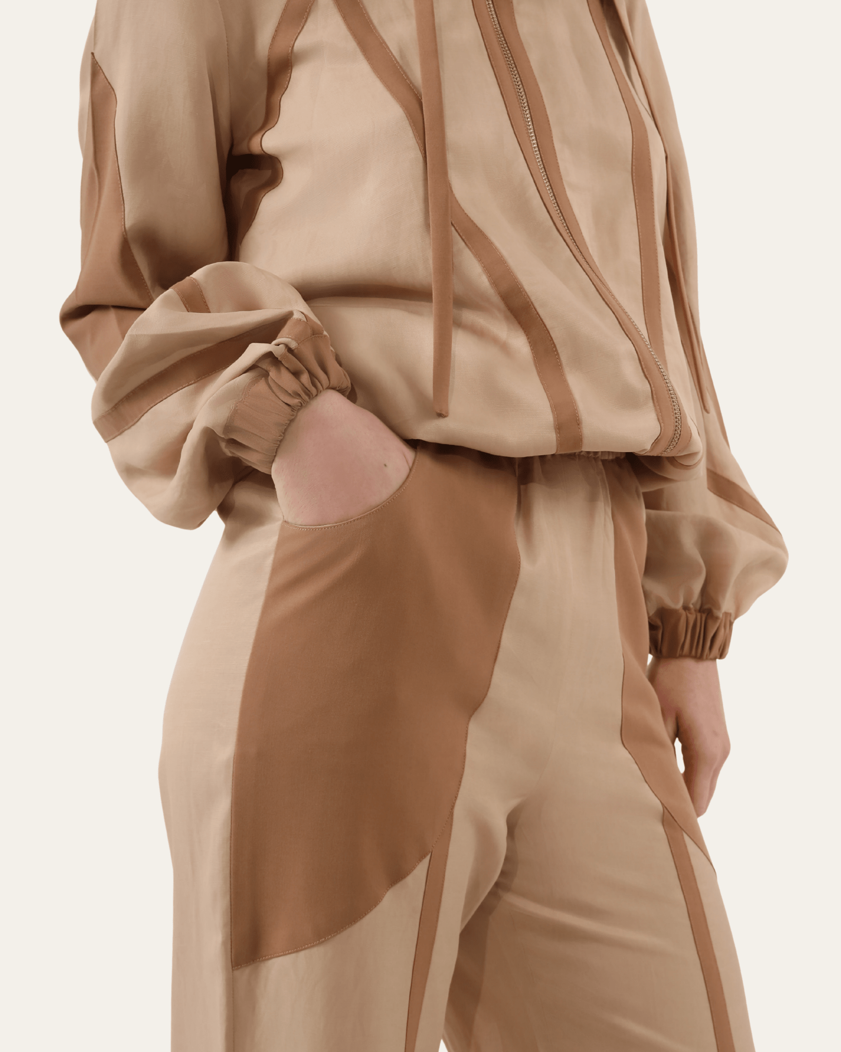 The Voyage Trousers - side view | EVADA luxury trousers Dubai