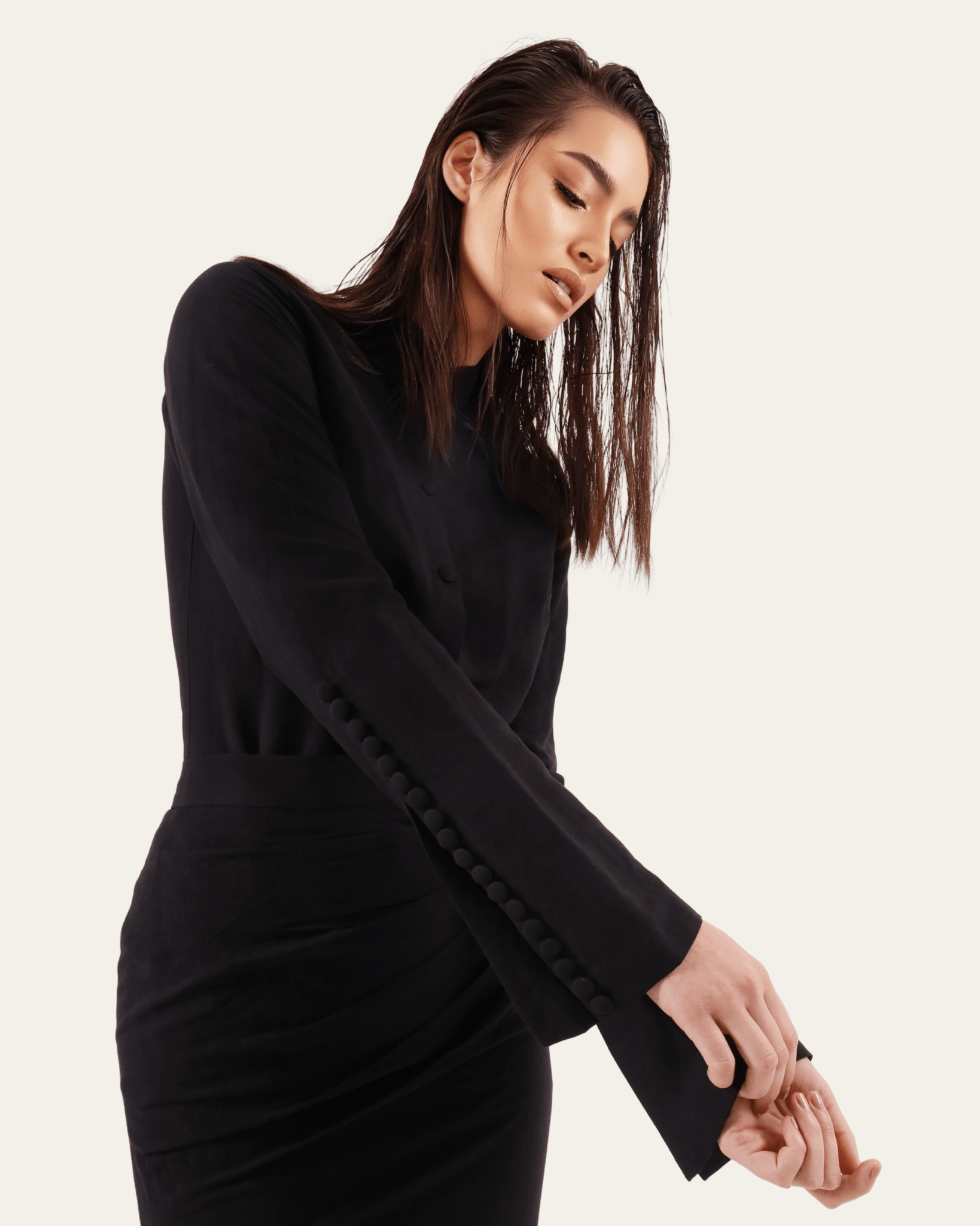 The Onyx Top - details view | EVADA luxury top Dubai