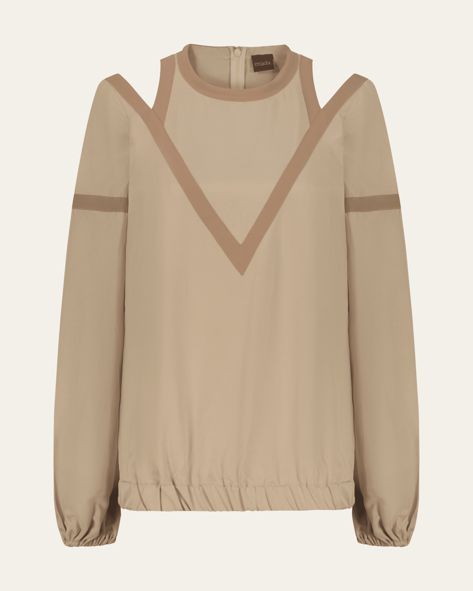 The Ascent Top - detail view | EVADA luxury top Dubai