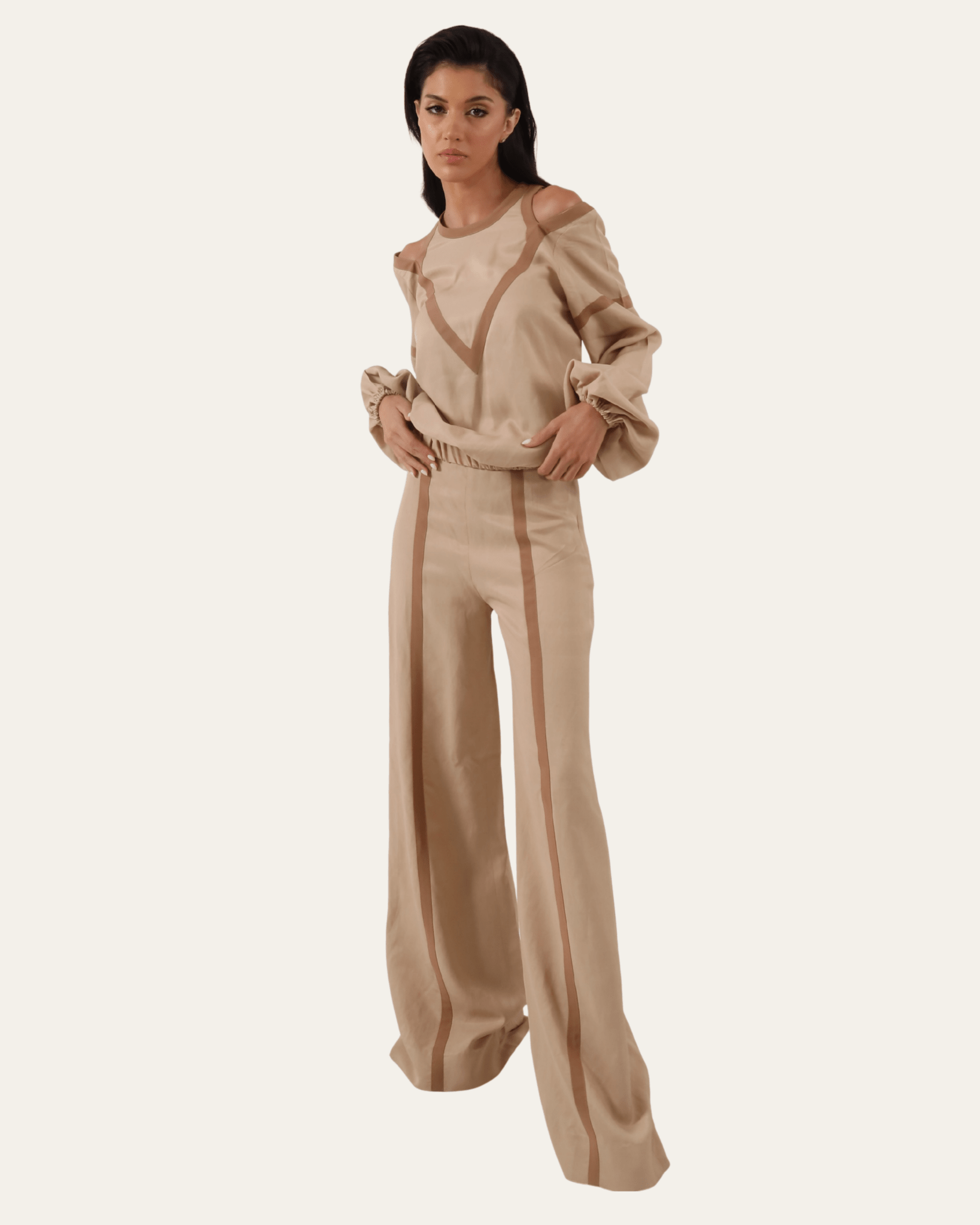 The Ascent Trousers - front view | EVADA luxury trousers Dubai