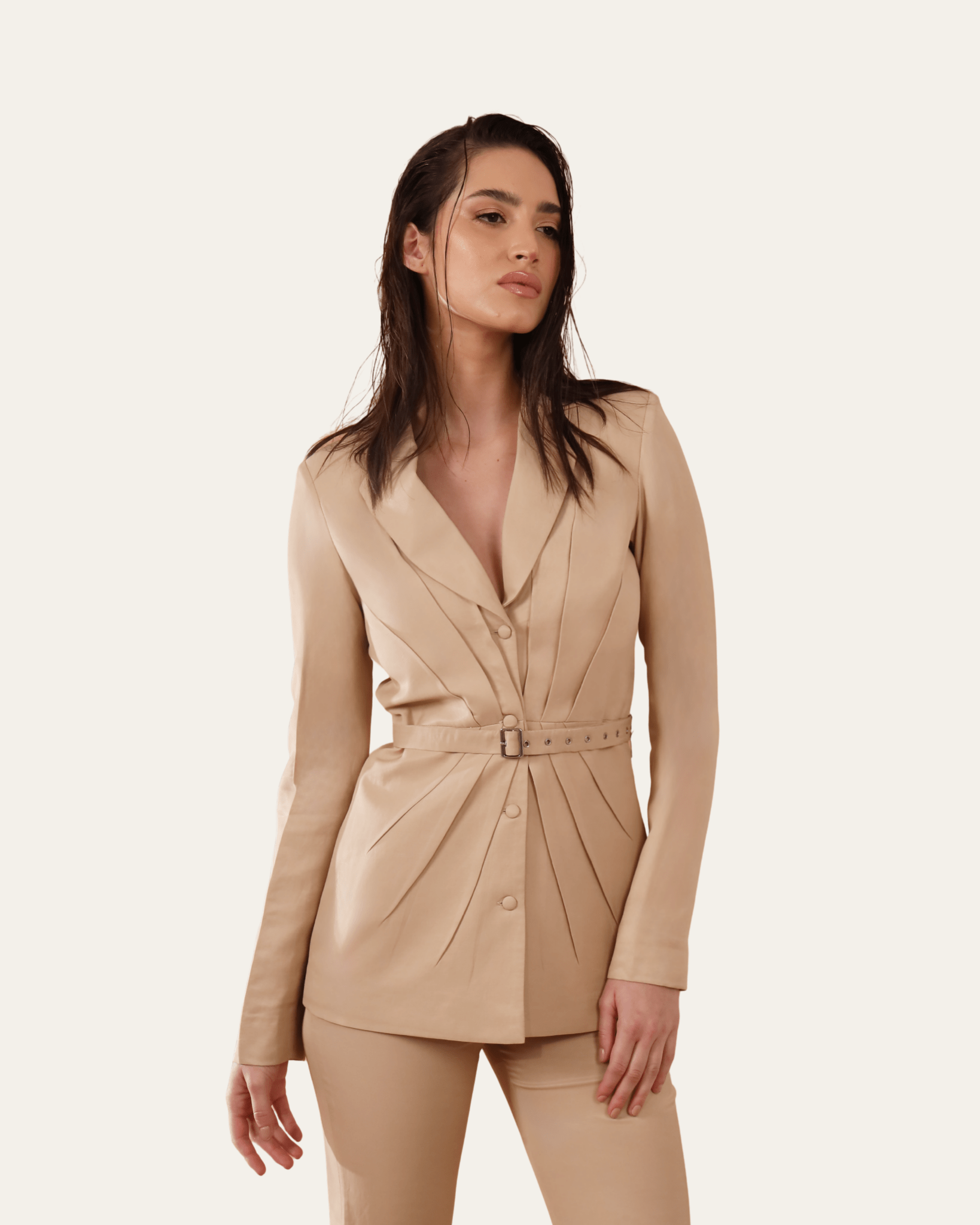 The Valor Suit Jacket - front view | EVADA luxury jacket Dubai