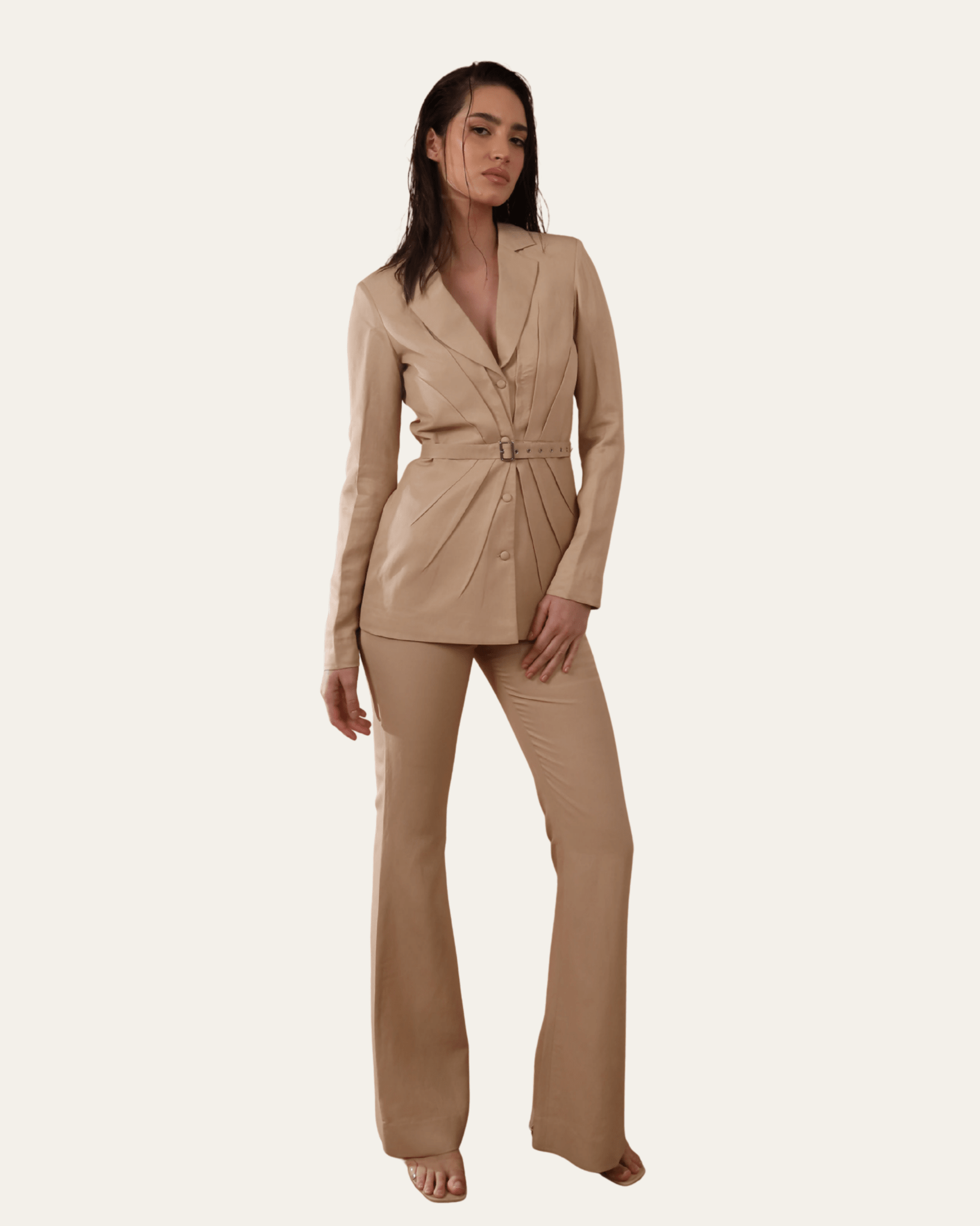 The Valor Trousers - full view | EVADA luxury trousers Dubai
